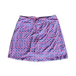 Lulu-B Womens Skort Golf Athletic Pink Blue Small Pickleball Tennis